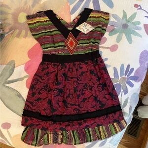 NWT summer dress with gorgeous print size small